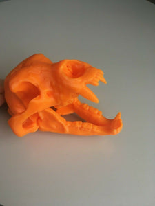 Kodiak Bear Skull Animal Model Moving Jaw Bones 3d Printed Pick Your Colour