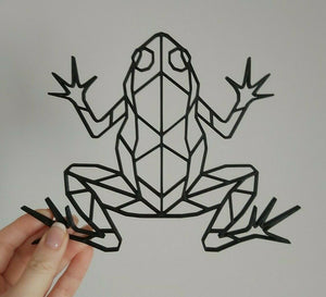 Geometric Frog Wall Art Decor Hanging Decoration Origami Style