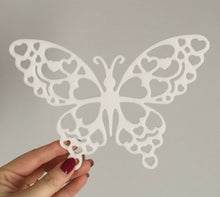 Load image into Gallery viewer, Butterfly Hearts Wall Art 3D Hanging Modern Wall Decor Pick Your Colour

