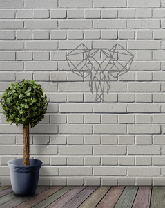 Geometric Elephant Animal Wall Art Decor Hanging Decoration Origami Small
