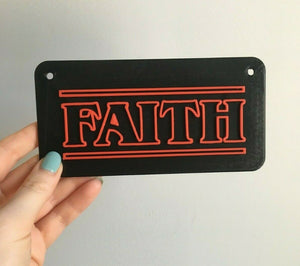 Stranger Things Style Name Personalised Wall Plaque Door Hanging Sign 3D Printed