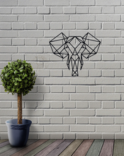 Load image into Gallery viewer, Geometric Elephant Animal Wall Art Decor Hanging Decoration Origami Small
