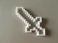 Load image into Gallery viewer, Sword 3D Printed Cookie Cutter Stamp Baking Biscuit Shape Tool Minecraft Style
