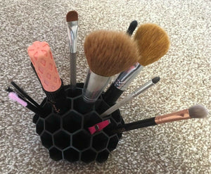 Honeycomb Pen Pencil Holder Makeup Brush Storage Pot Desk Tidy Organiser