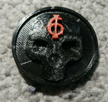 Load image into Gallery viewer, Warhammer Skulls 40k Style Objective Markers Numbers Colour Choice 40mm
