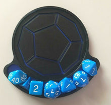 Load image into Gallery viewer, Dungeons and Dragon Style D&amp;D Coaster Set D4, D10, D12 and D20 Style
