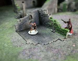 The Ruined Corner Terrain Building 28mm 3d Printed Wargaming Dungeons