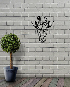 Geometric Giraffe Head Animal Wall Art Decor Hanging Decoration Origami Small