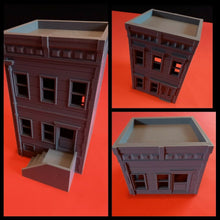 Load image into Gallery viewer, Modern Warfare Urban Apartment Warhammer Wargame Style Building 28mm
