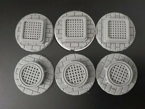 28mm Bolt Action Style Sewer Access Markers Troops Emerging Man Hole Points x 6