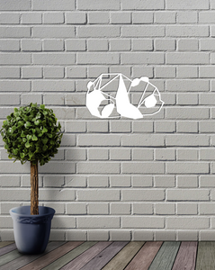 Geometric Panda Animal Wall Art Decor Hanging Decoration Origami Style Small