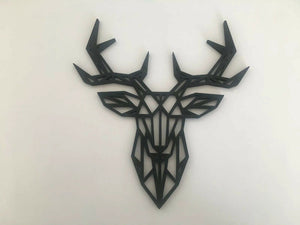 Geometric Deer Stag Animal Wall Art Decor Hanging Decoration Small 18.2cm Wide