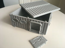 Load image into Gallery viewer, Warhammer War Game Container Hab Buildings Bunkers D+D Scenery
