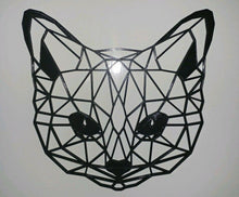Load image into Gallery viewer, Geometric Cat Kitten Wall Art Hanging Decoration Origami Style Pick Your Colour
