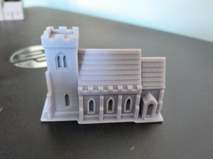 Z Scale Village Church Model Railway Layout Resin Parish Church