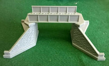 Load image into Gallery viewer, Small Girder Bridge N Gauge Model Railway Supports Brick/ Stonework Detail
