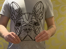 Load image into Gallery viewer, Geometric Frenchie French Bulldog Dog Wall Art Decor Hanging 300mm x 250mm
