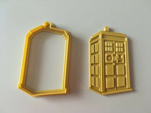 Tardis Doctor Who 3D Printed Cookie Cutter Stamp Baking Biscuit Shape Tool