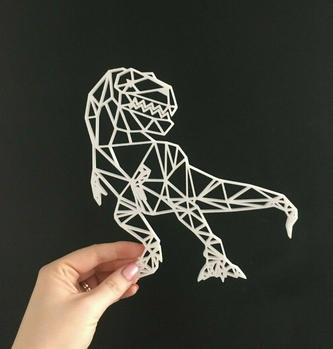 Geometric Dinosaur T Rex Wall Art Decor Hanging Decoration Origami Style