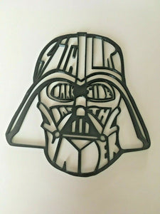 Darth Vader Style Hidden Words Wall Hanging Decoration Pick Your Colour