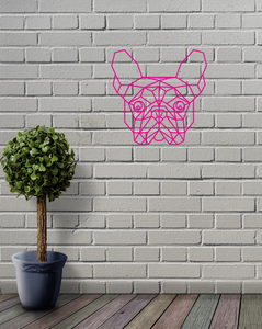 Geometric French Bulldog Frenchie Pet Animal Wall Art Decor Hanging Decoration