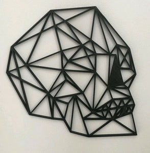 geometric gothic skull