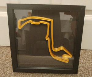 Monaco Circuit Replica Track Art Freestanding Wall Mount Race Track