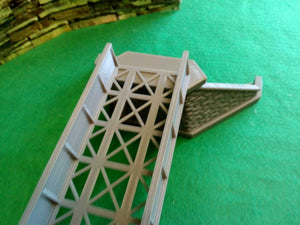Large OO Gauge Model Railway Girder Bridge with Stonework Effect Support Piers