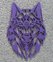 Load image into Gallery viewer, Geometric Wolf Head Wall Art Hanging Decoration Origami Style Pick Your Colour

