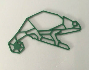 Geometric Chameleon Animal Wall Art Decor Hanging Decoration Origami Style