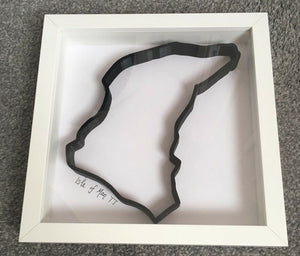 Thruxton Circuit Replica Track Art Freestanding Wall Mounted Race Track 3D