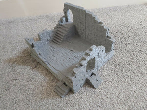 The Ruined Cavern Terrain Building 28mm 3d Printed Wargaming Dungeons