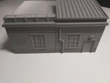 Load image into Gallery viewer, Warehouse Building Workshop Wargaming Industrial Building 28mm Urban Lockup
