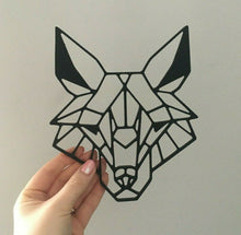 Load image into Gallery viewer, Geometric Coyote Animal Wall Art Decor Hanging Decoration Origami Style
