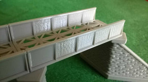 Girder Bridge TT120 Gauge Model Railway Bridge Support Girders Stonework Piers