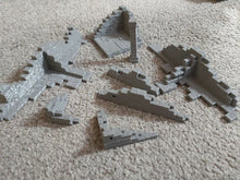 Load image into Gallery viewer, Ruins x8 Scenery Pieces for Hides Barricades Terrain Scenery 28mm Wargaming
