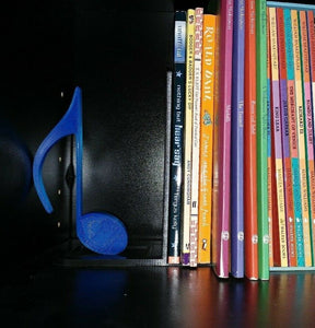 Music Themed Decorative Bookshelf Bookend Musical Notes Multi Colour