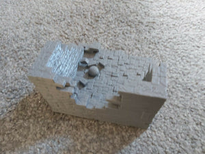 The Cannonball Rubble Ruin Terrain Building 28mm 3d Printed Wargaming Dungeons