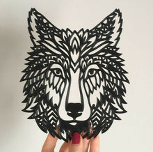Load image into Gallery viewer, Wolf Head Wall Art 3D Hanging Modern Wall Decor Pick Your Colour
