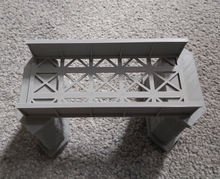 Load image into Gallery viewer, Model Railway Girder Bridge With Stone Effect End Supports 00 Gauge Single Track
