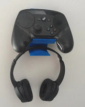 Load image into Gallery viewer, 3D Printed Gaming Headphone and Console Xbox PS4 Controller Holder Wall Mounted
