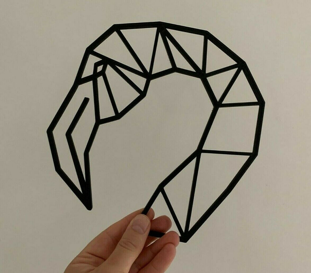 Geometric Flamingo Head Wall Art Decor Hanging Decoration Polygonal Style