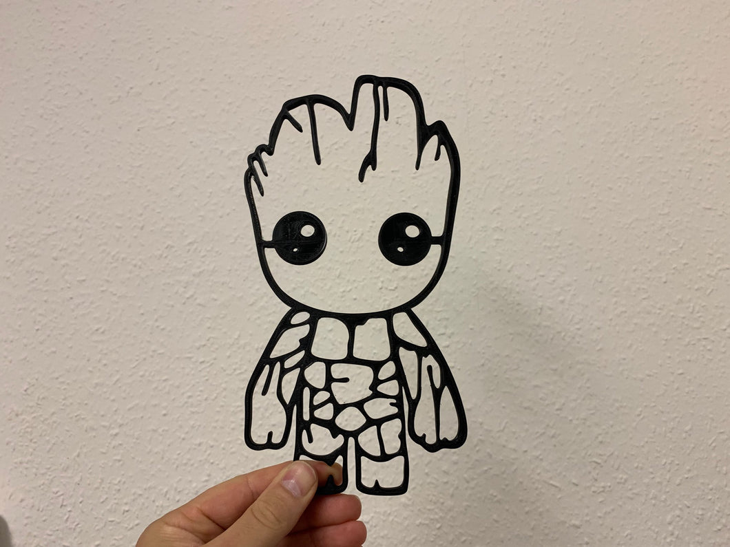 Baby Groot Wall Art in the Style from Marvels Guardians of the Galaxy