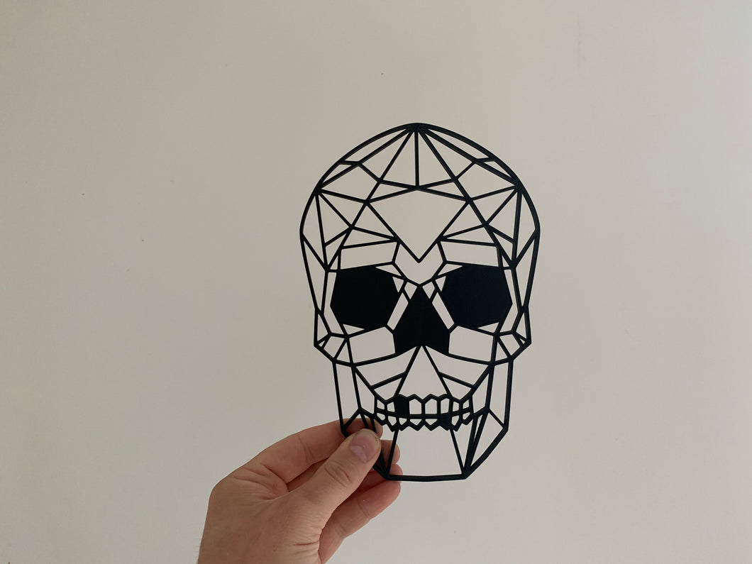 Geometric Skull Wall Art Decor Hanging Decoration Origami Gothic Pick a Colour