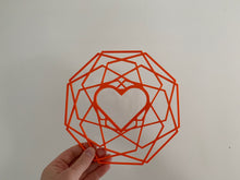 Load image into Gallery viewer, Geometric Heart Wall Art Decor Hanging Decoration Origami Style
