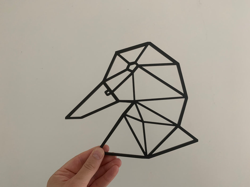 Geometric Duck Head Animal Wall Art Decor Hanging Decoration Origami Style