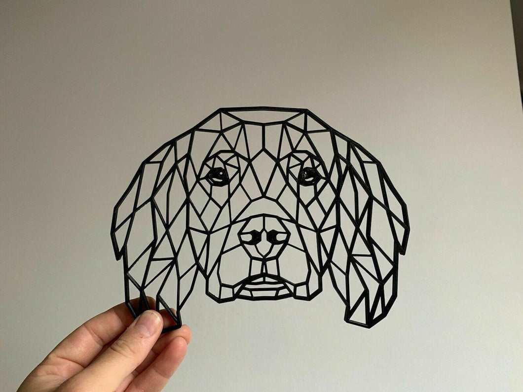 Geometric Springer Spaniel Dog Animal Wall Art Decor Hanging Decoration