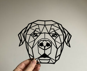 Geometric Rottweiler Dog Pet Wall Art Decor Hanging Decoration 3D Printed