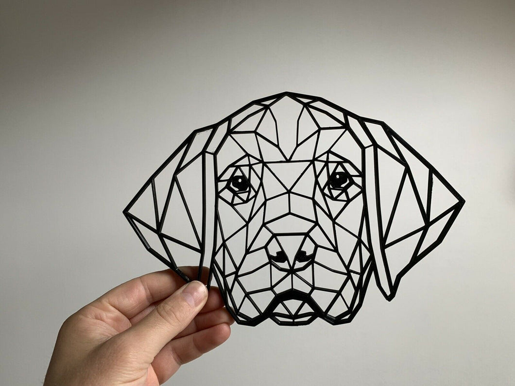 Geometric Beagle Dog Animal Pet Wall Art Decor Hanging Decoration