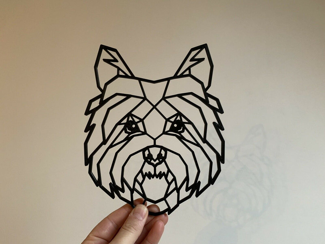 Geometric Cairn Terrier Dog Pet Animal Wall Art Decor Hanging Decoration